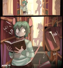 Kayden's big surprise at the library..🐭📘