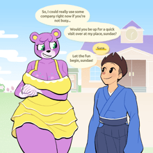 Megan and Villager