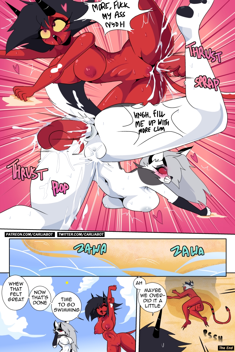 A Helluva Summer by Carliabot - page 12 of 12 - Furry Comics, Parody: Helluva Boss, Bisexual