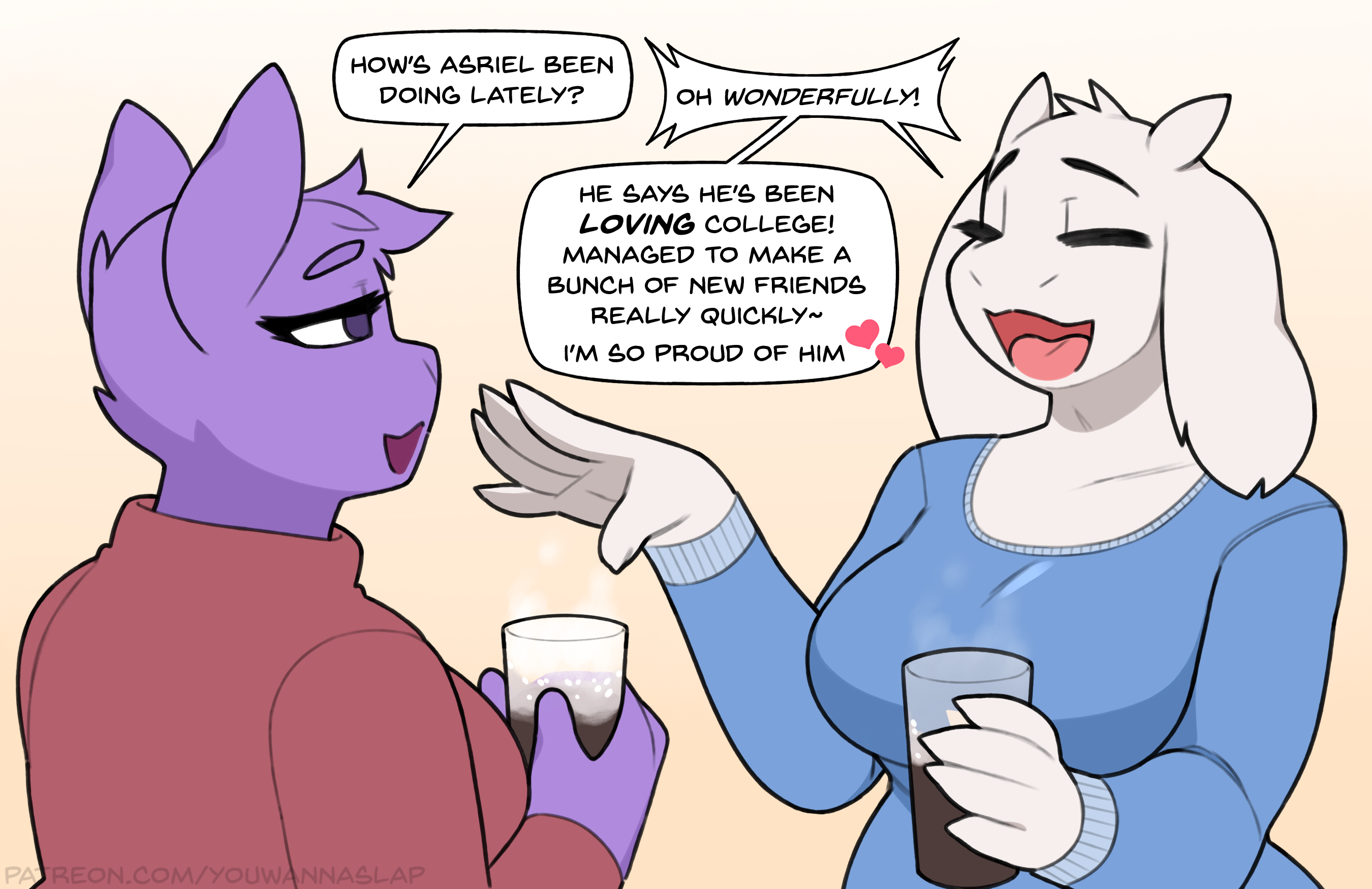 Asriel In College