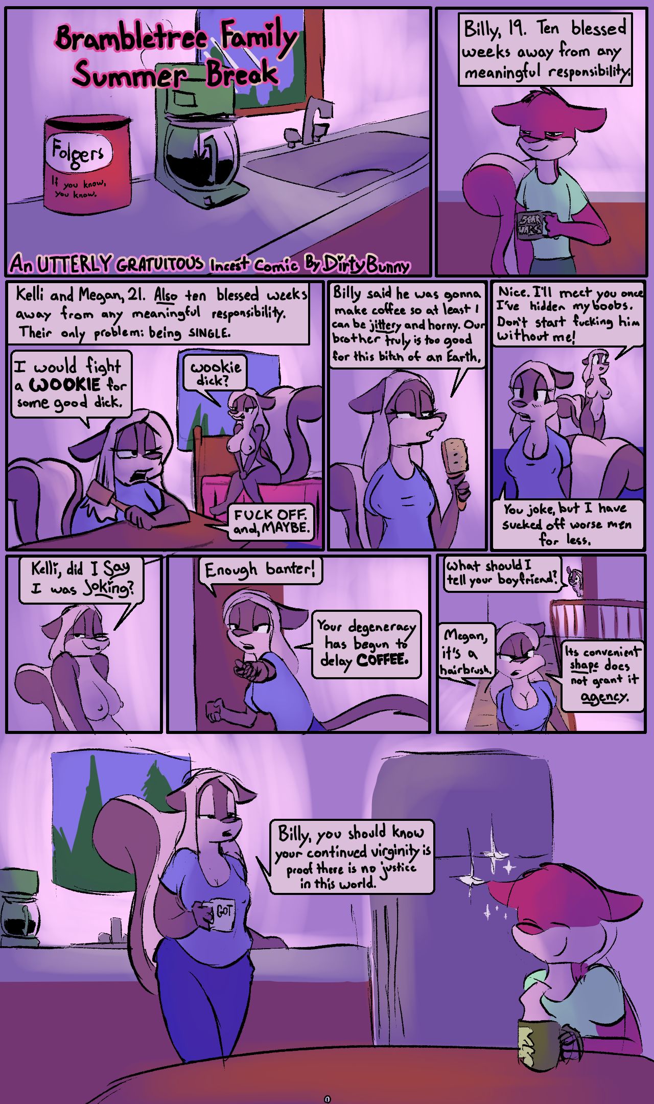 Brambletree Family Summer Break Part 1 by Dirty bunny - page 2 of 98 - Furry Comics, Bisexual