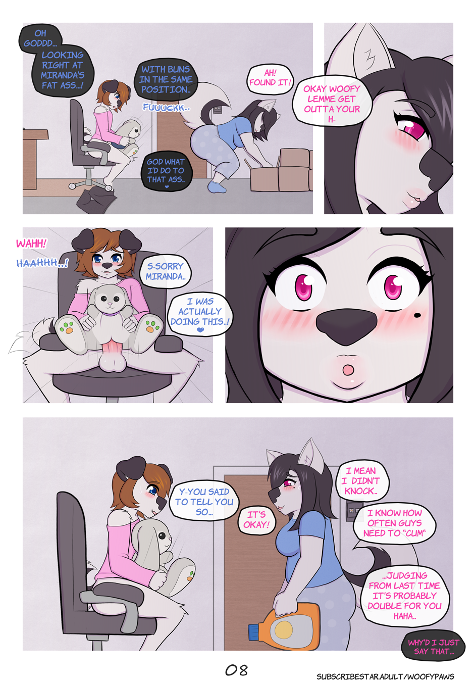 Caught in the Act II by woofyrainshadow - page 8 of 14 - Furry Comics, Straight