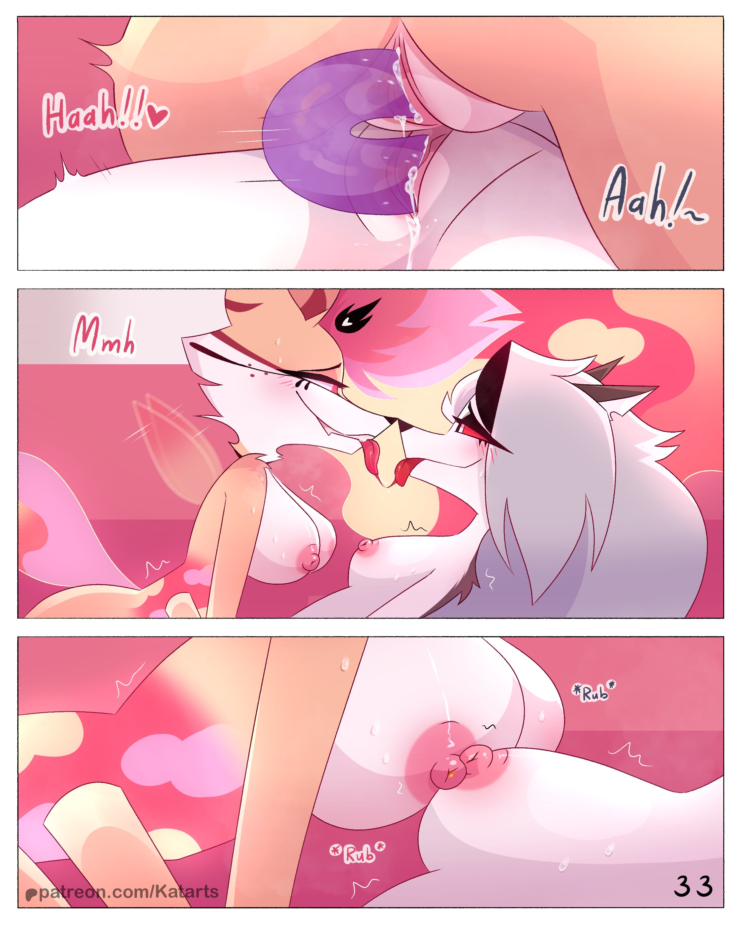 Honey and Sour Cream by kat._.arts - page 34 of 34 - Furry Comics, Parody: Helluva Boss, Lesbian