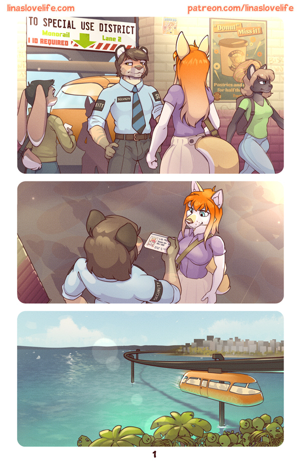 Lina’s Love Life: Fiery Field Trip by Elie-s den - page 2 of 9 - Furry Comics, Straight