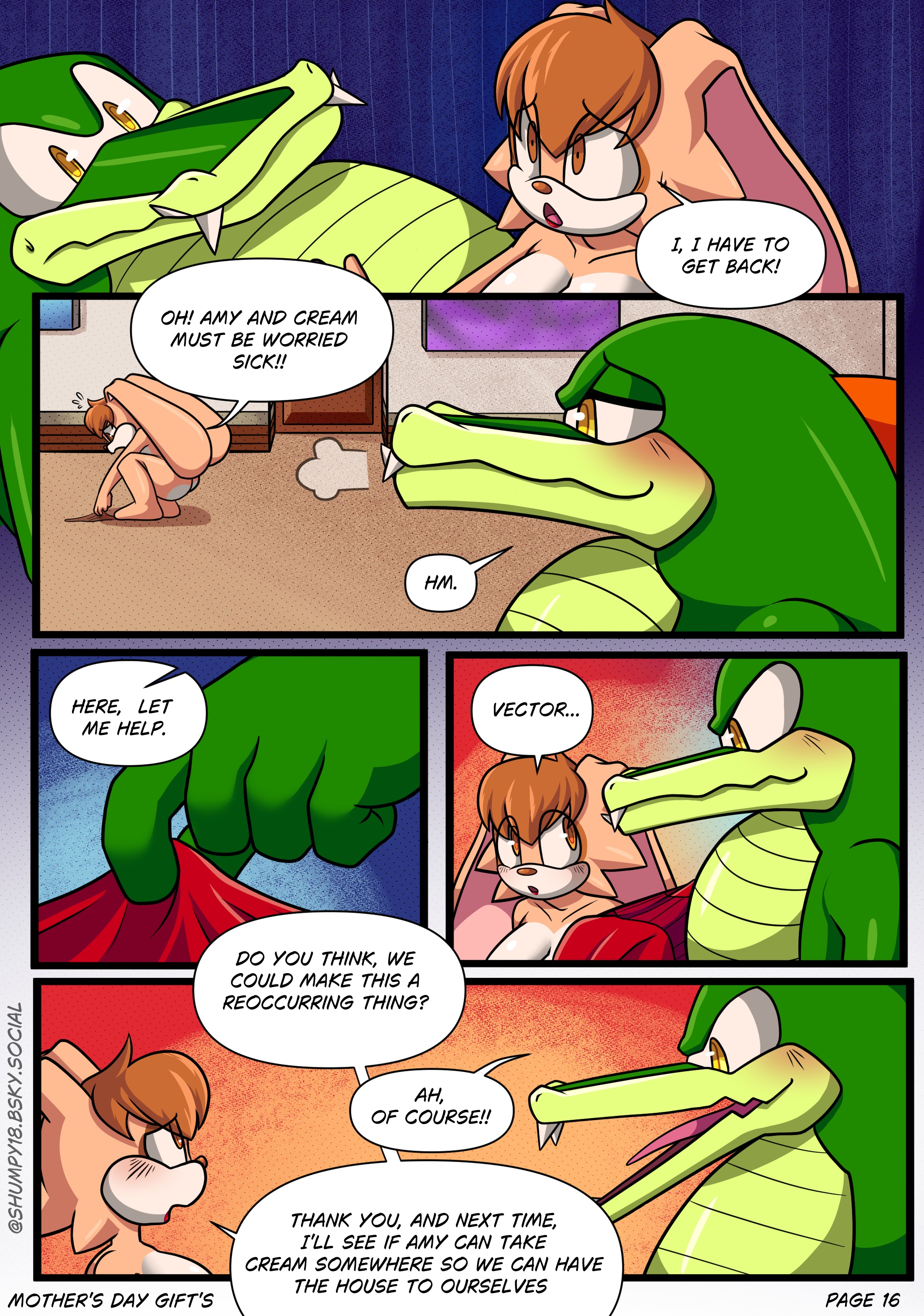 Mother's Day Gifts by shumpy - page 16 of 17 - Furry Comics, Parody: Sonic the hedgehog, Straight