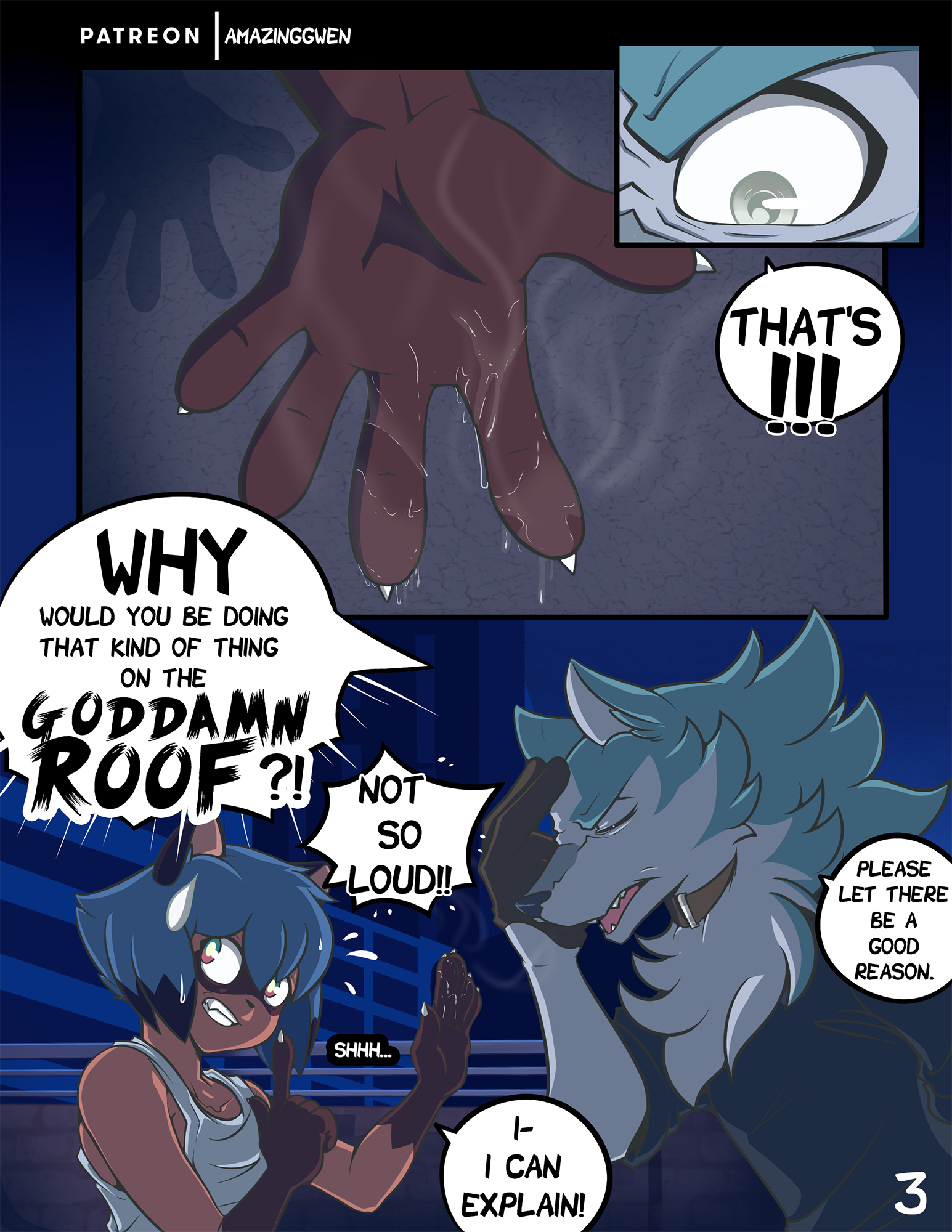 Nightlife in Animacity 1 by Amazinggwen - page 3 of 28 - Furry Comics, Straight, Parody: BNA: Brand New Animal