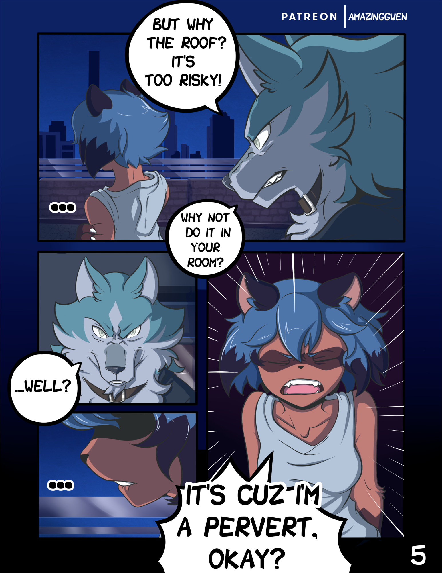 Nightlife in Animacity 1 by Amazinggwen - page 5 of 28 - Furry Comics, Straight, Parody: BNA: Brand New Animal