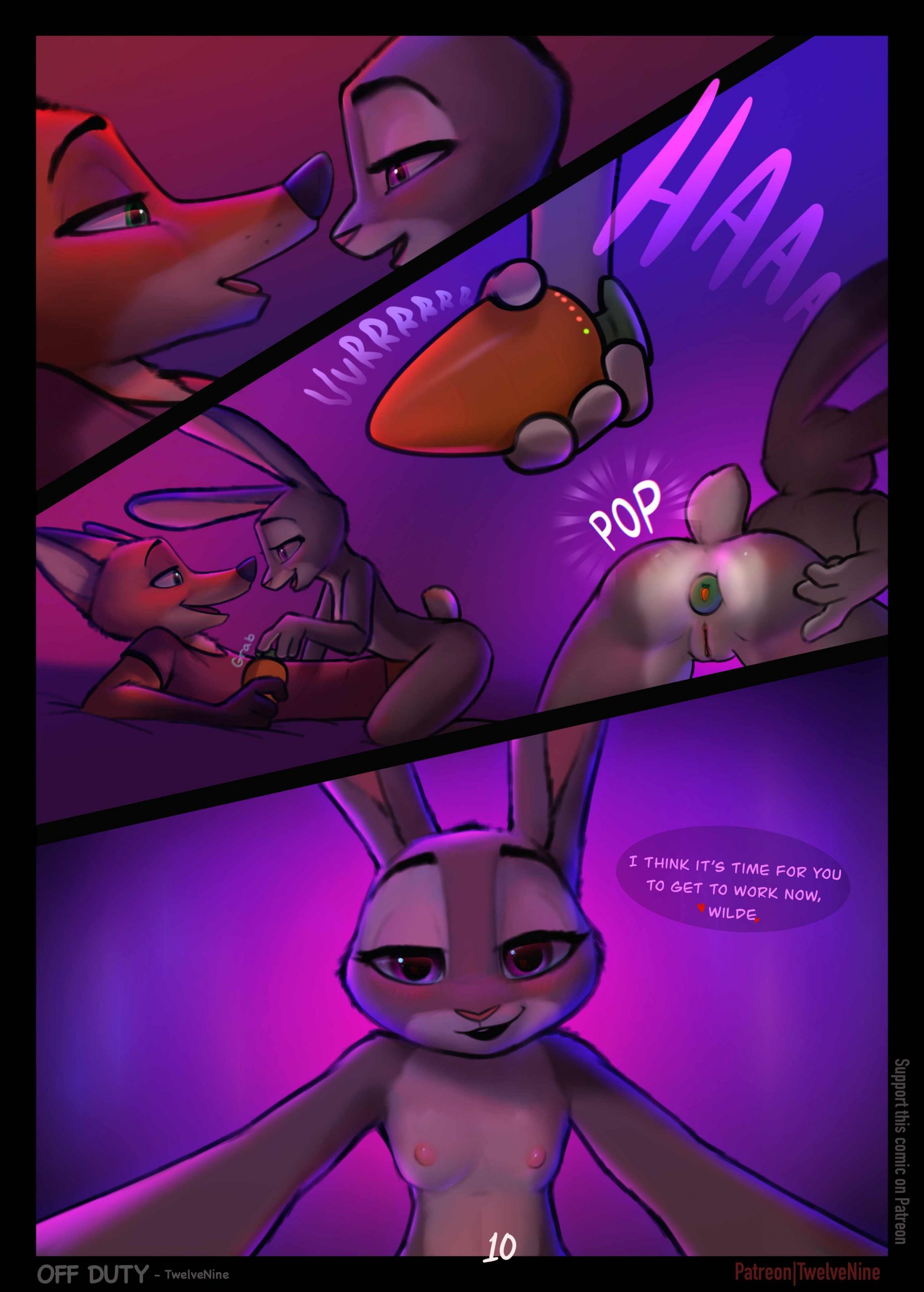Off Duty by 12-9 - page 11 of 21 - Furry Comics, Parody: Zootopia, Straight