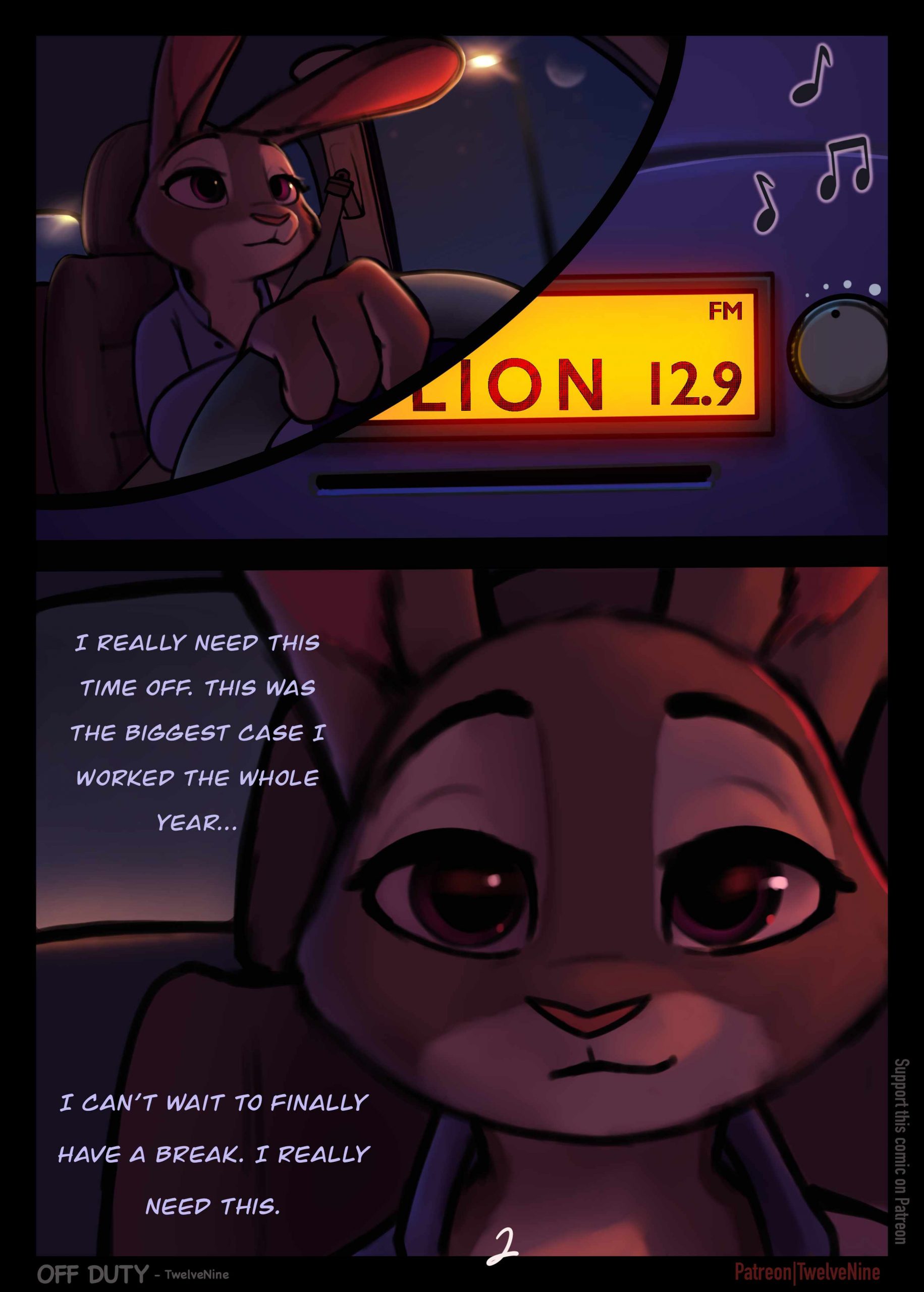 Off Duty by 12-9 - page 3 of 21 - Furry Comics, Parody: Zootopia, Straight