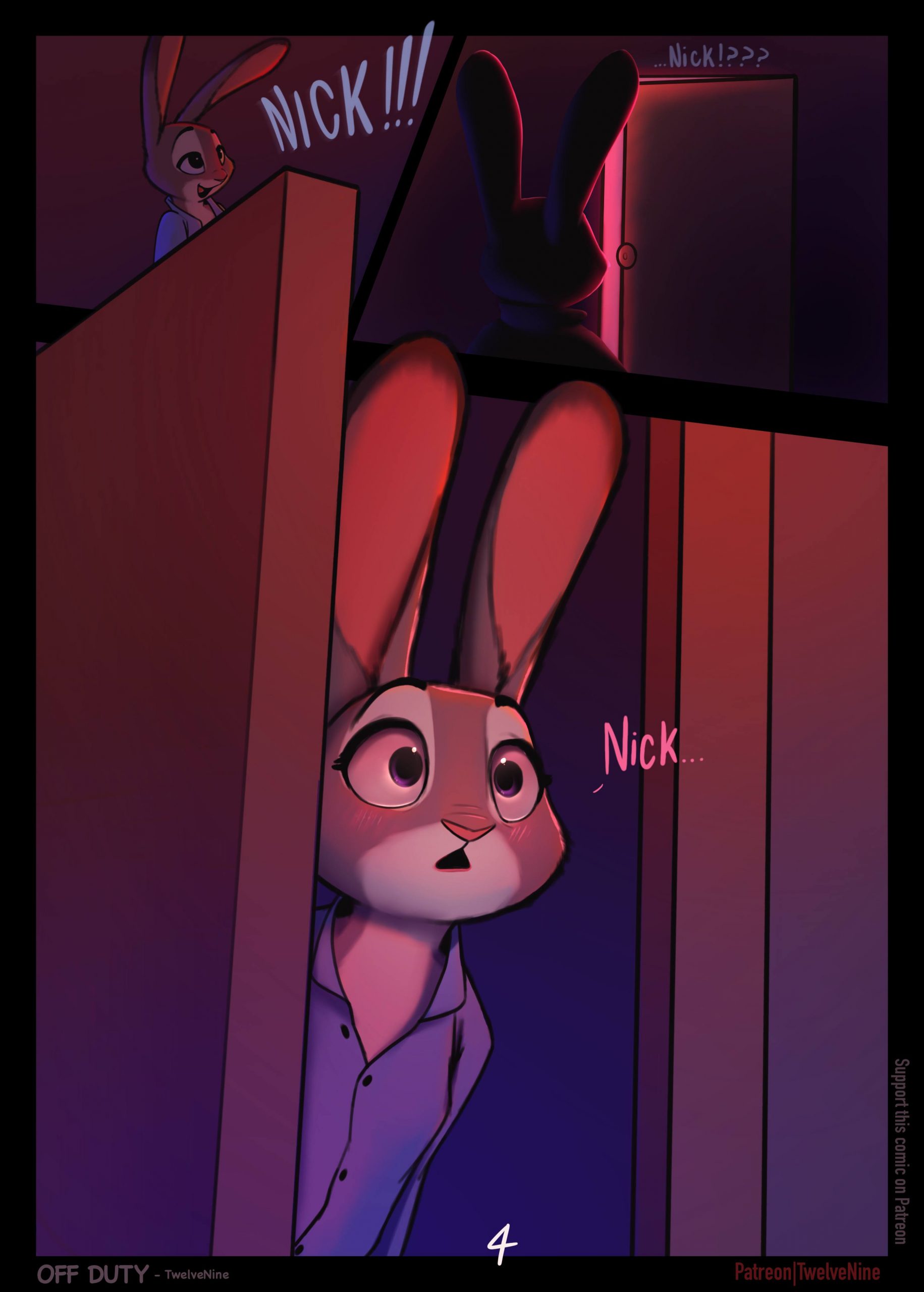 Off Duty by 12-9 - page 5 of 21 - Furry Comics, Parody: Zootopia, Straight