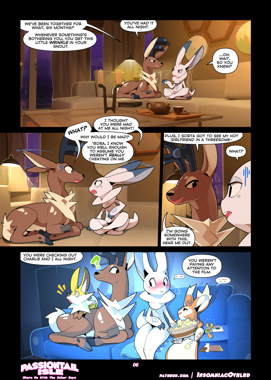 Passiontail Isle : Share Me with the Other Boys by insomniacovrlrd - page 7 of 54 - Furry Comics