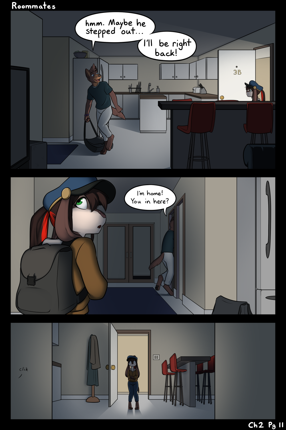 Room Mates by black-kitten - page 37 of 37 - Furry Comics