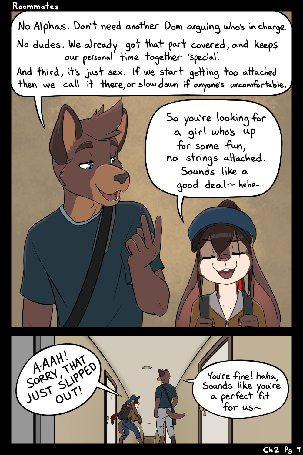 Room Mates by black-kitten - page 35 of 35 - Furry Comics