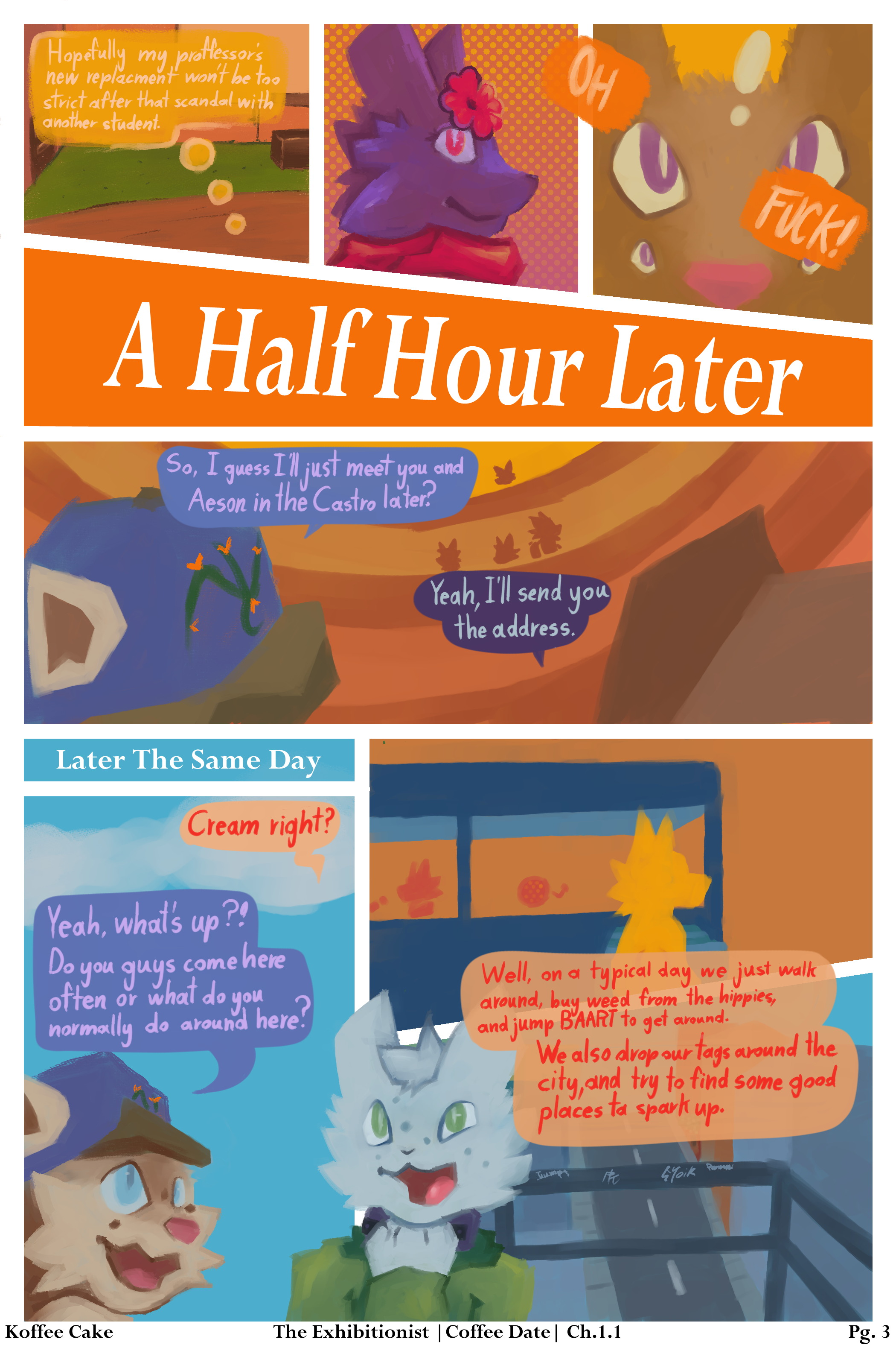 The Exhibitionist Chapter 1.1 by koffeecake - page 3 of 29 - Furry Comics, Gay