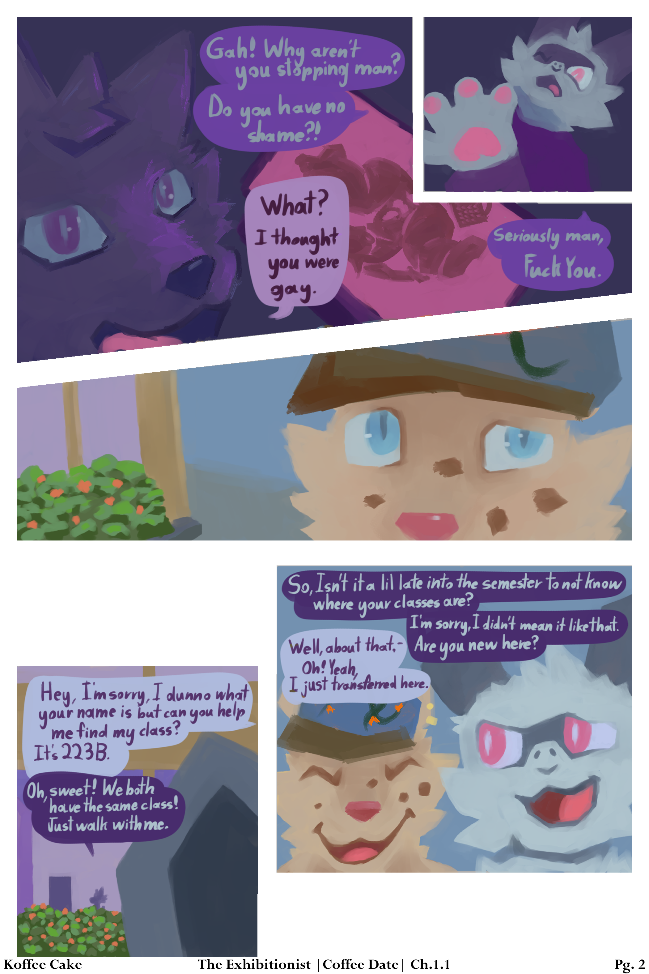 The Exhibitionist Chapter 1.1 by koffeecake - page 2 of 29 - Furry Comics, Gay