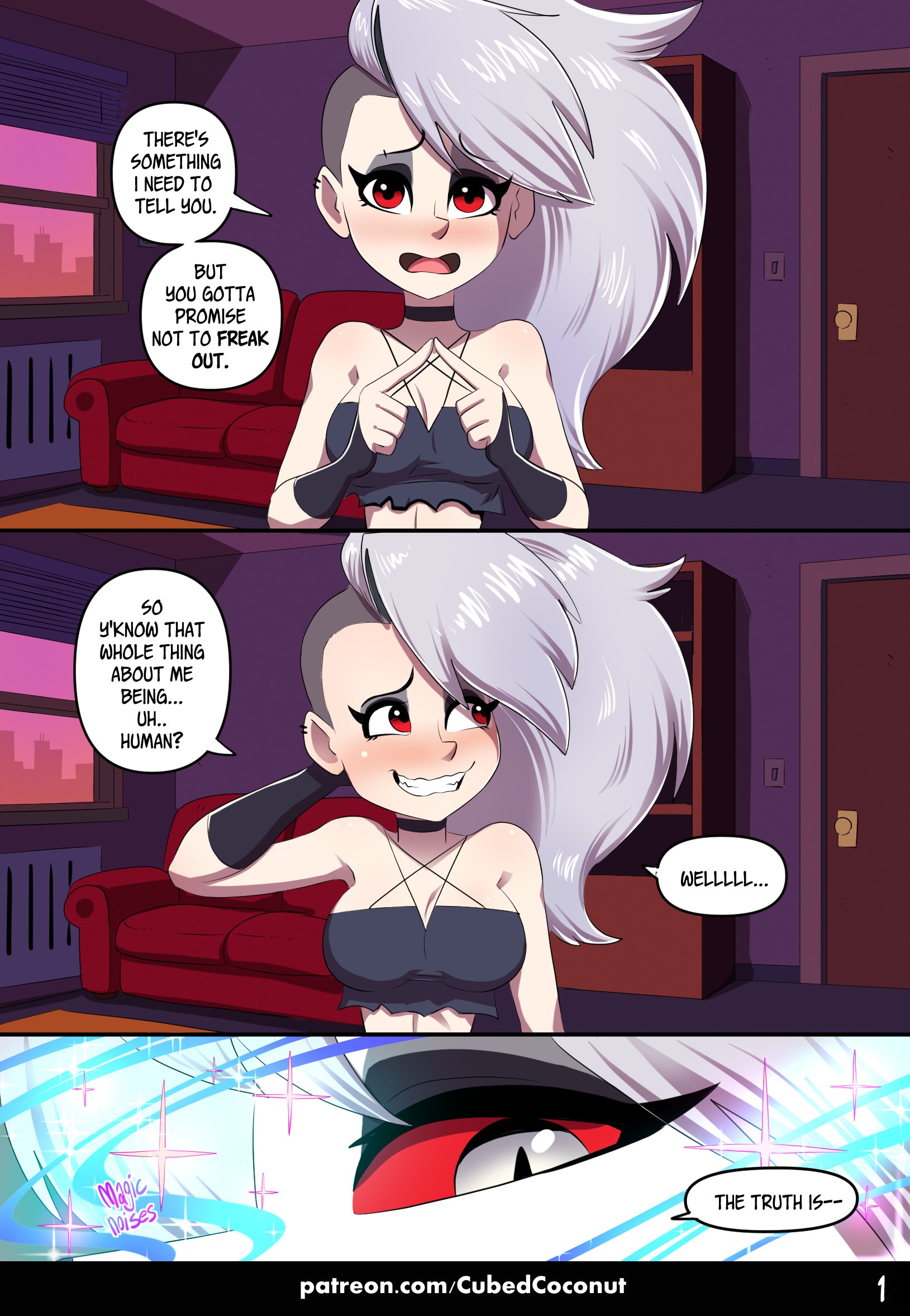 The Human And The Hellhound by cubedcoconut - page 2 of 3 - Furry Comics, Straight, Parody: Helluva Boss