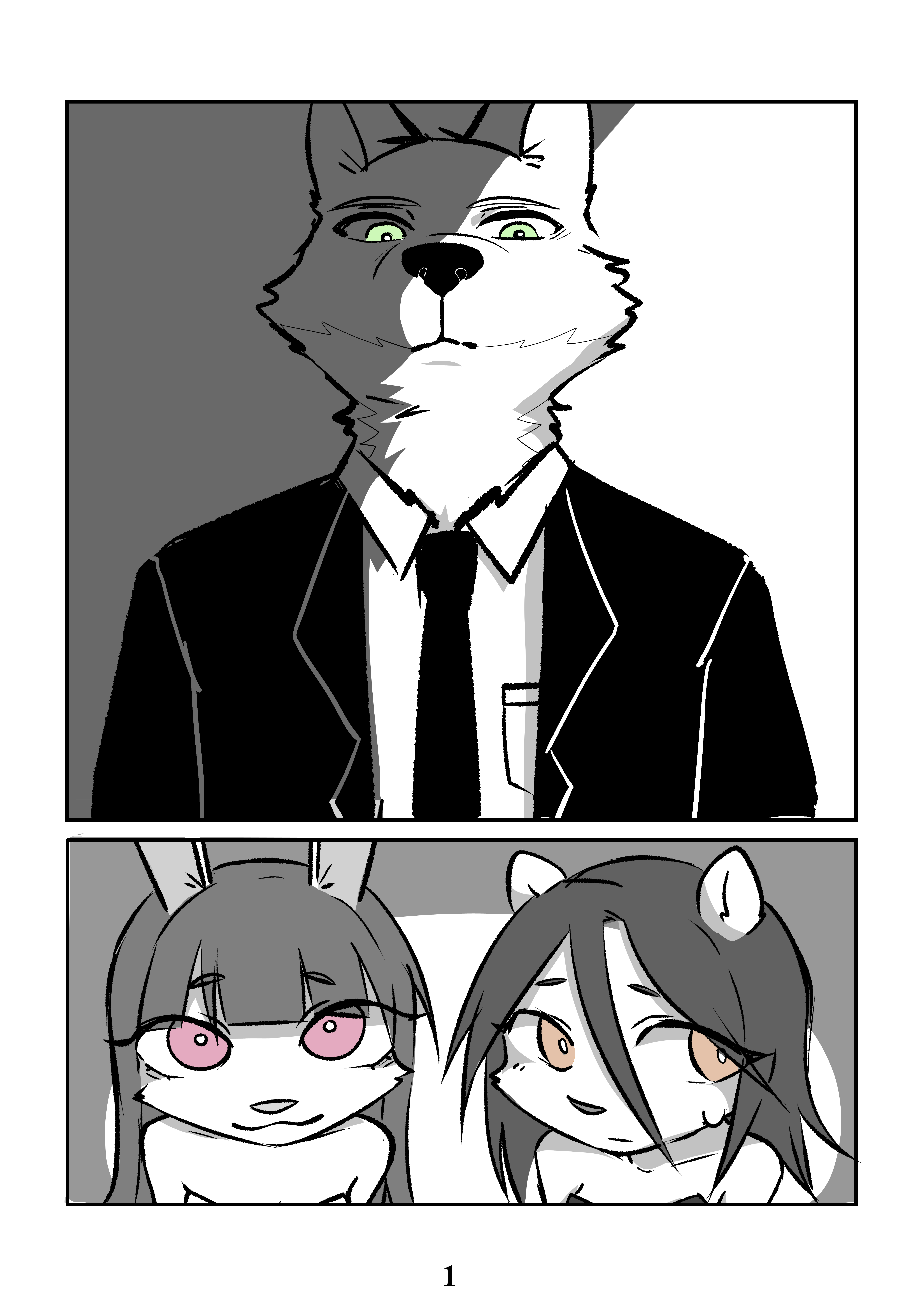 The Wolf and the Wallflower by kyogummi - page 2 of 19 - Furry Comics, Futanari