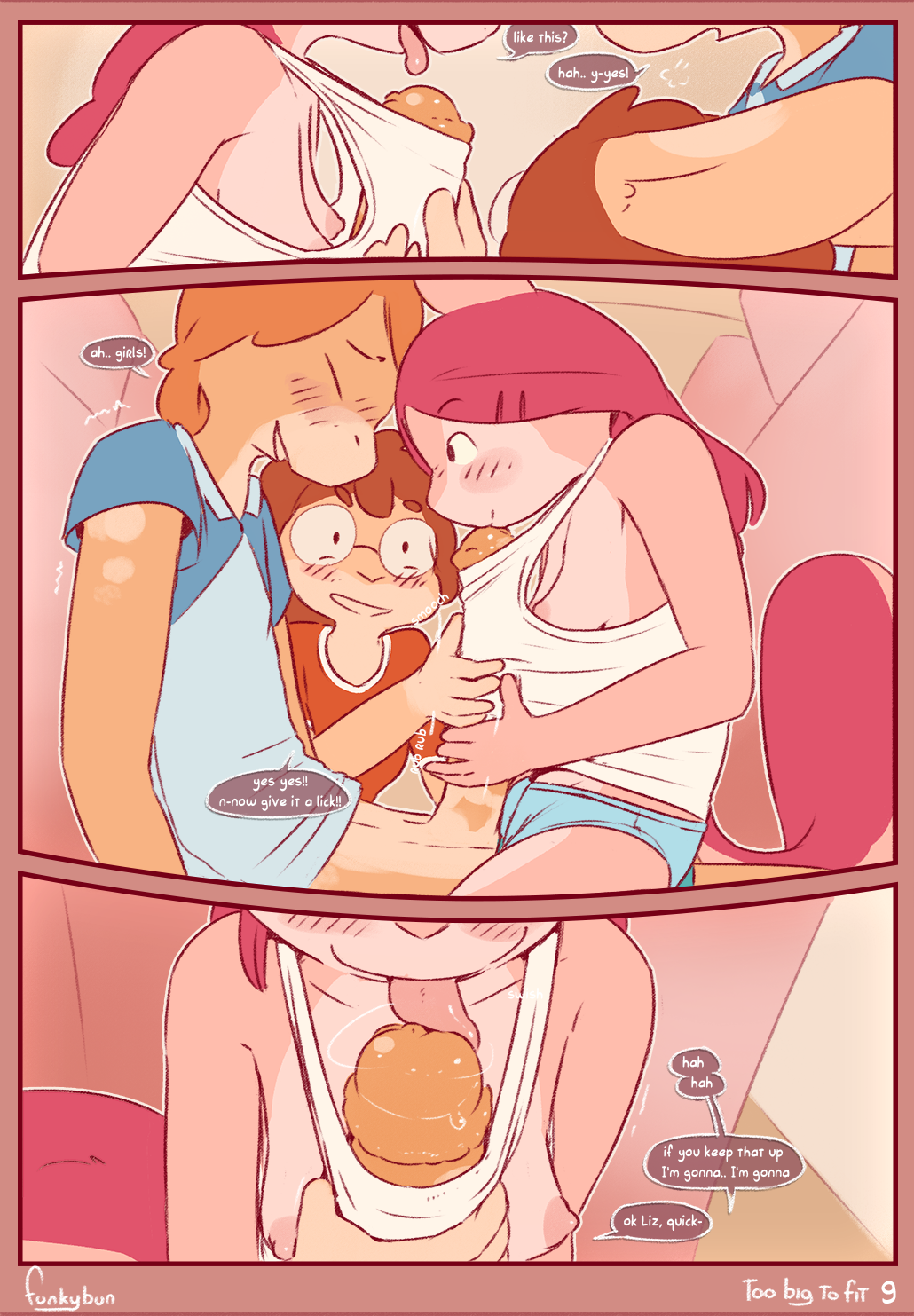 Too Big To Fit by funkybun - page 9 of 11 - Furry Comics, Straight