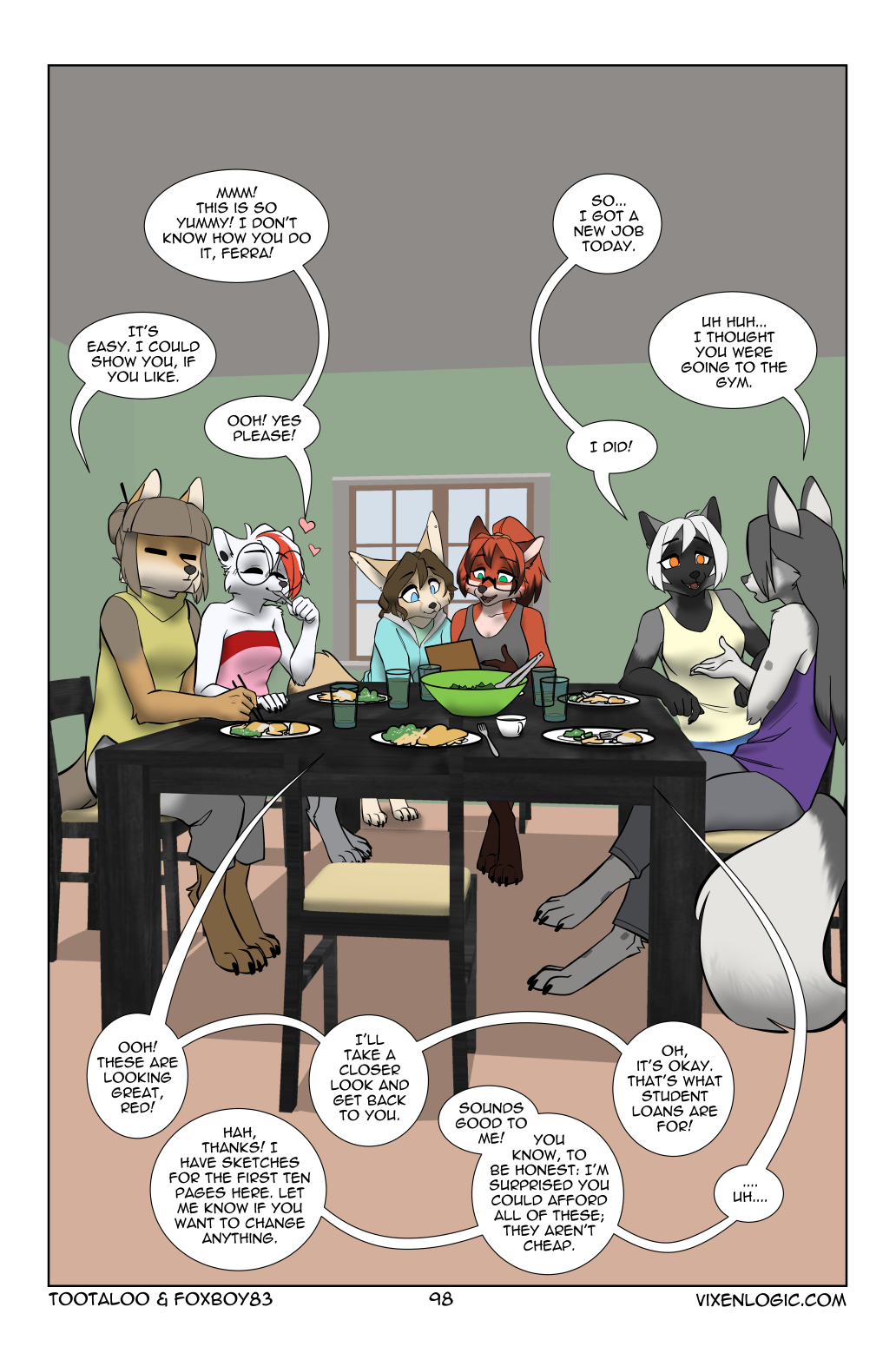 Vixen Logic by foxboy83 - page 100 of 131 - Furry Comics, Straight