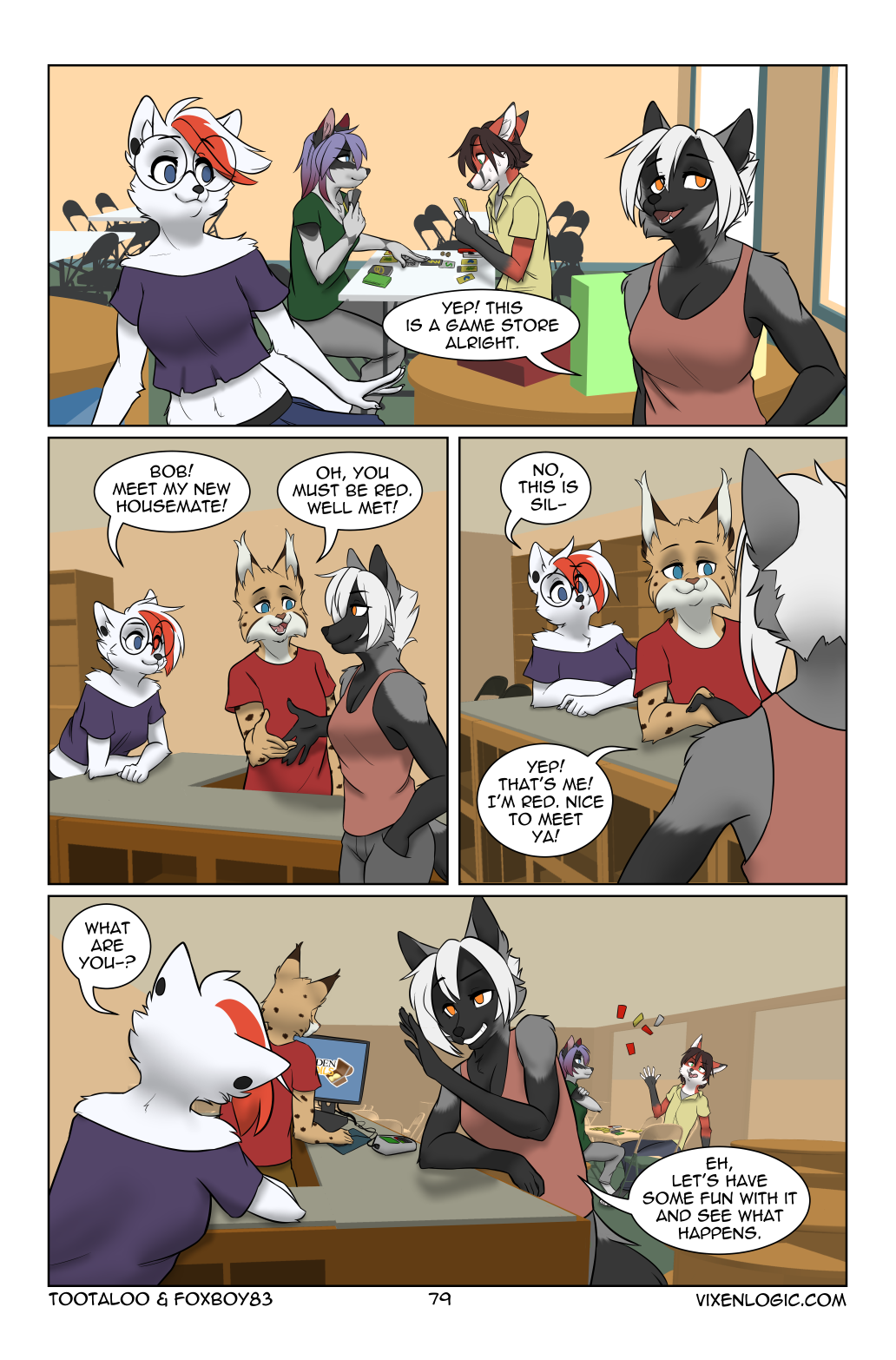 Vixen Logic by foxboy83 - page 80 of 131 - Furry Comics, Straight