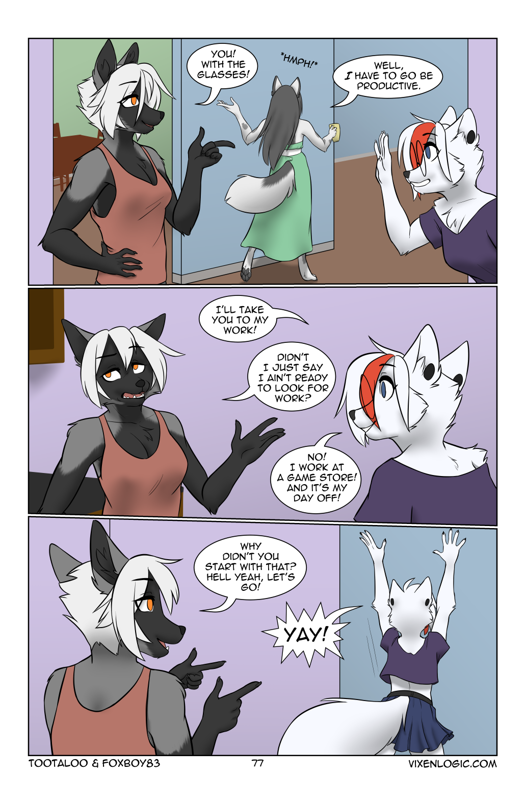 Vixen Logic by foxboy83 - page 78 of 131 - Furry Comics, Straight