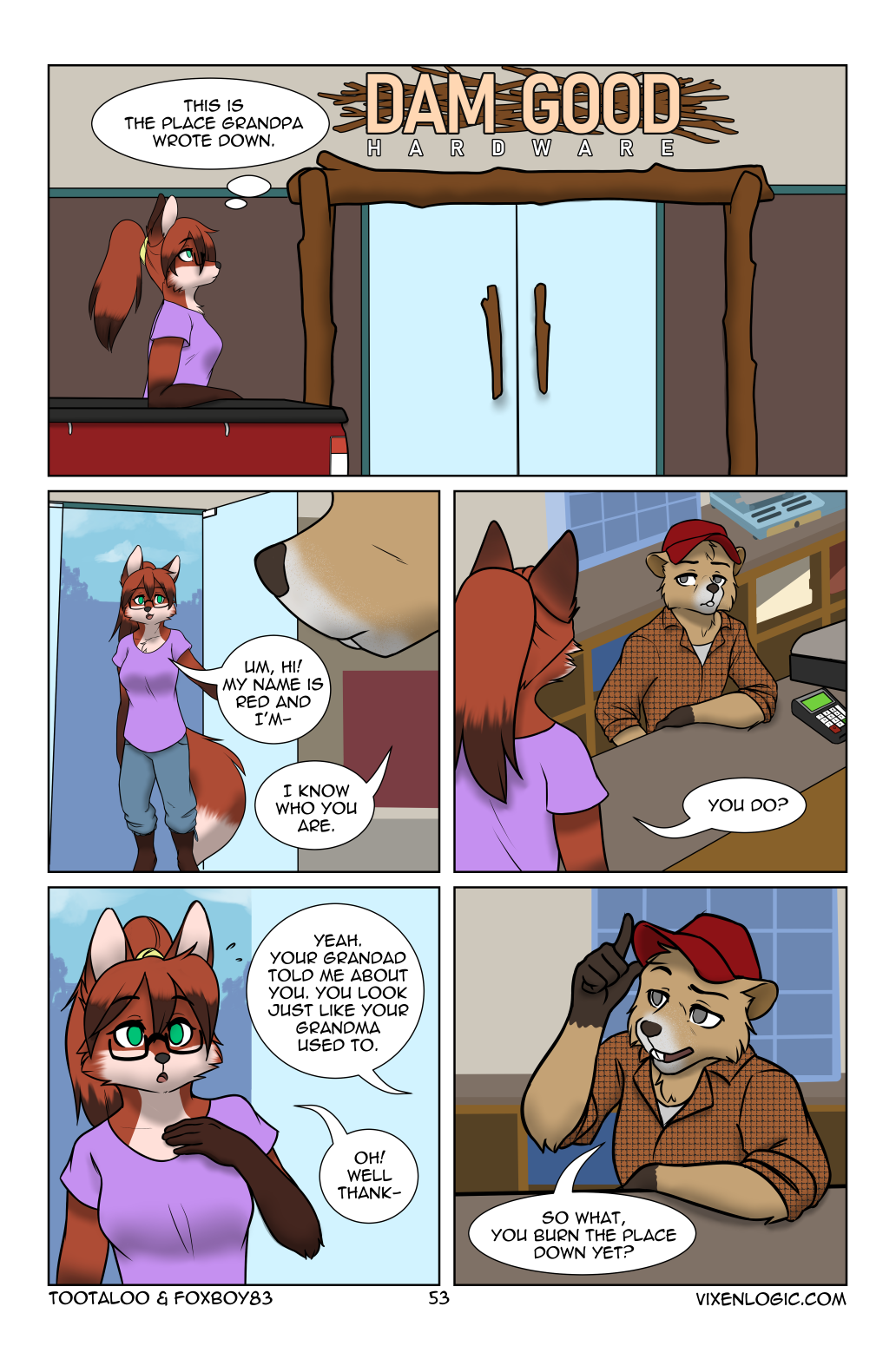 Vixen Logic by foxboy83 - page 54 of 131 - Furry Comics, Straight