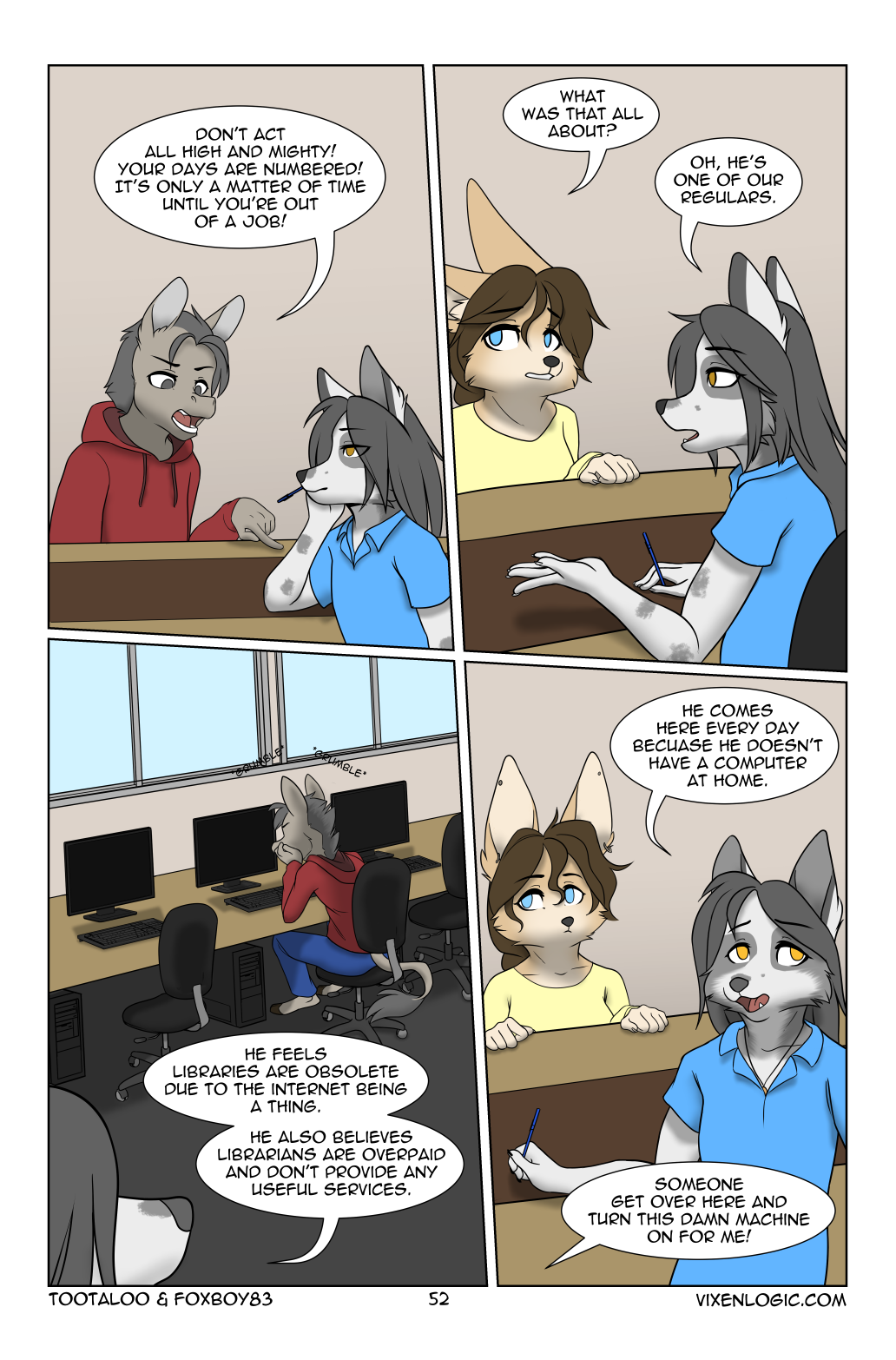 Vixen Logic by foxboy83 - page 53 of 131 - Furry Comics, Straight