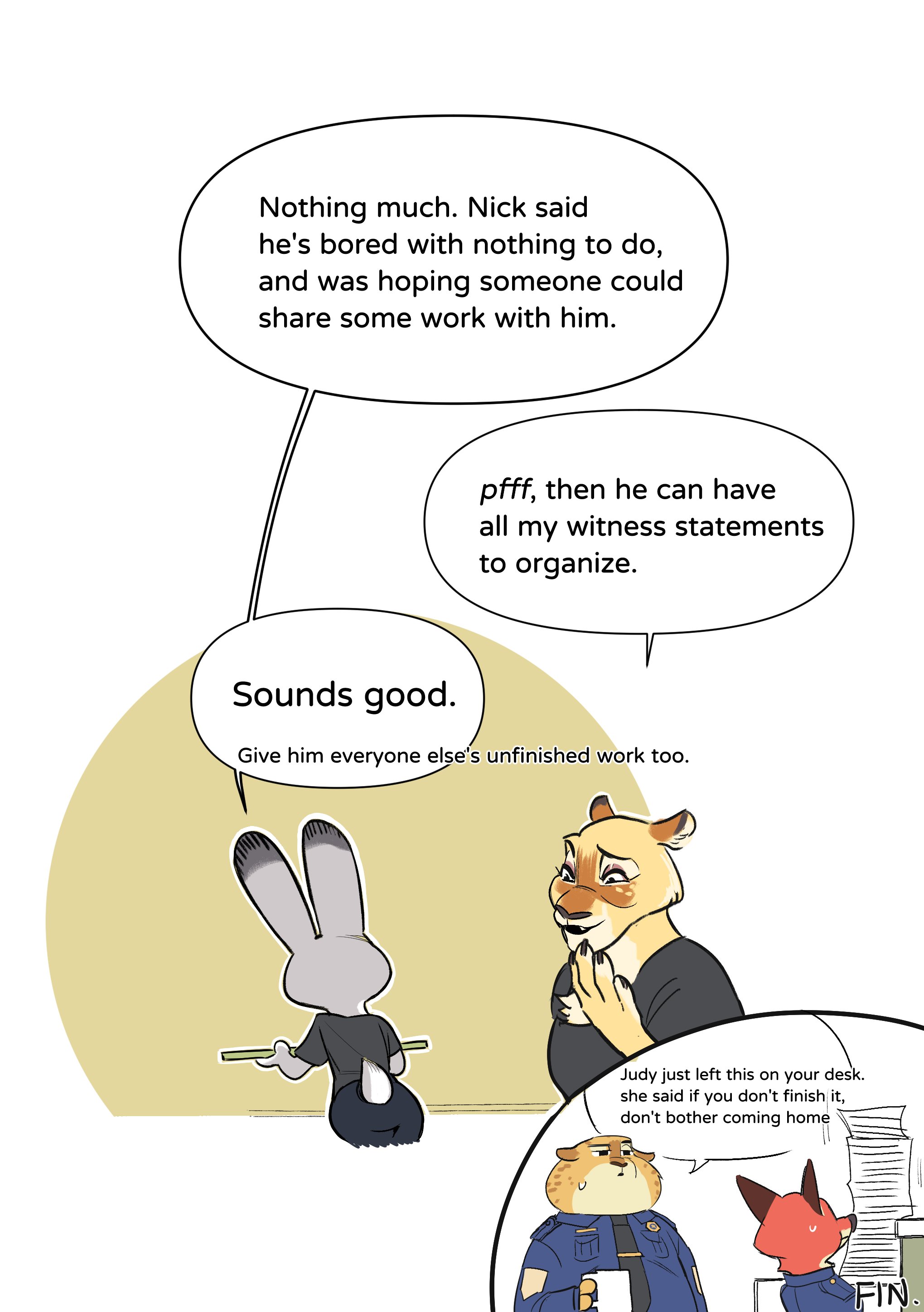 WildeHopps Cohabitation by butterfish8199 - page 6 of 6 - Furry Comics, Straight, Parody: Zootopia